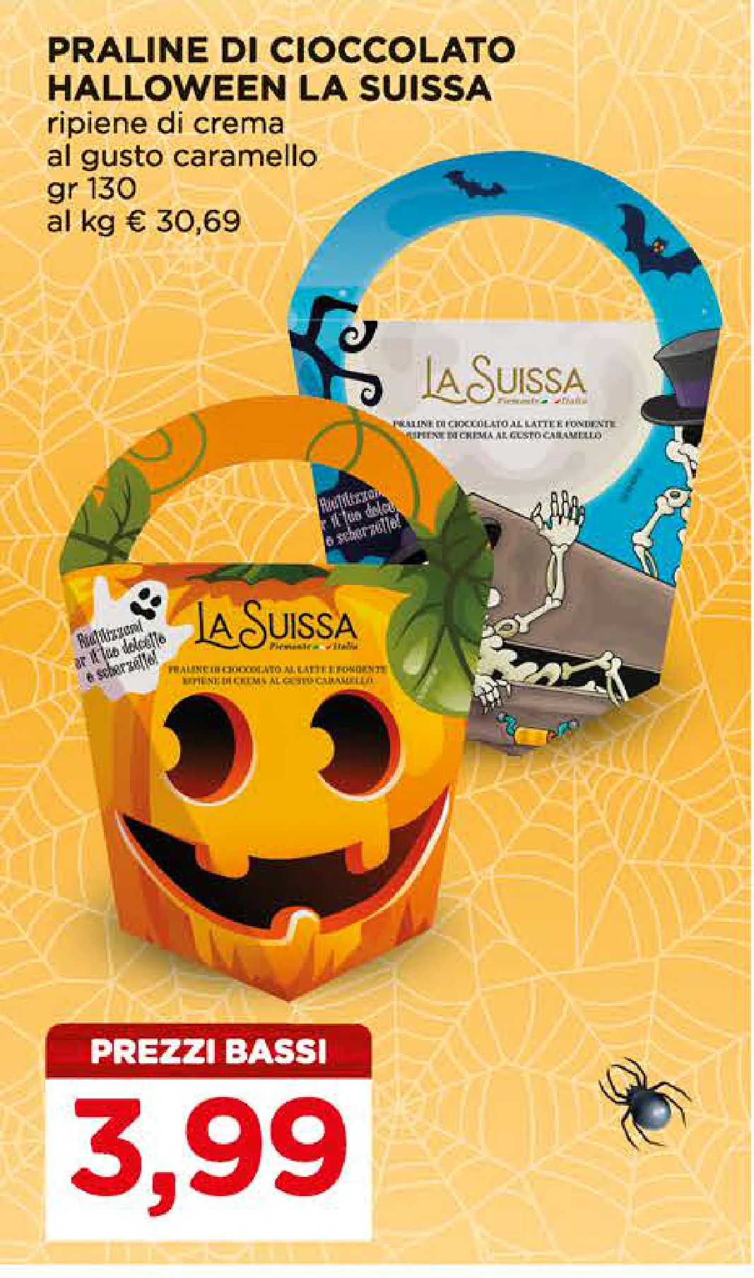 Praline di cioccolato Halloween La Suissa 130 g