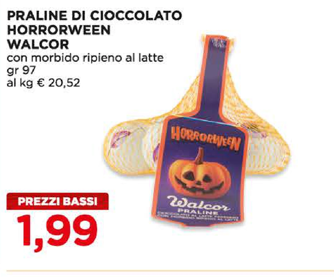 Praline di cioccolato Horrorween Walcor 97 g
