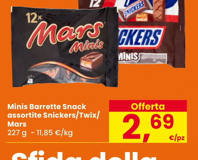 Minis Snickers/Twix/Mars 227 g