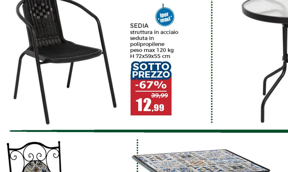 Sedia pieghevole da giardino in acciaio grigio