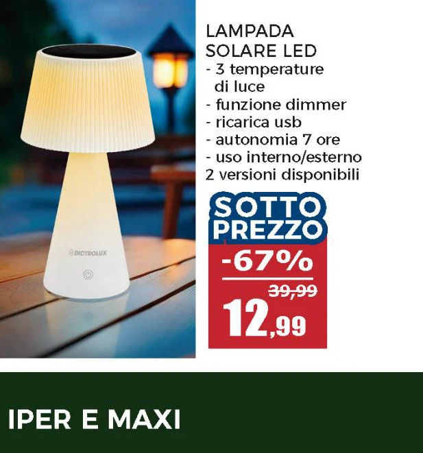 Lampada Solare LED Multicolor Decorativa Fiori h74 cm