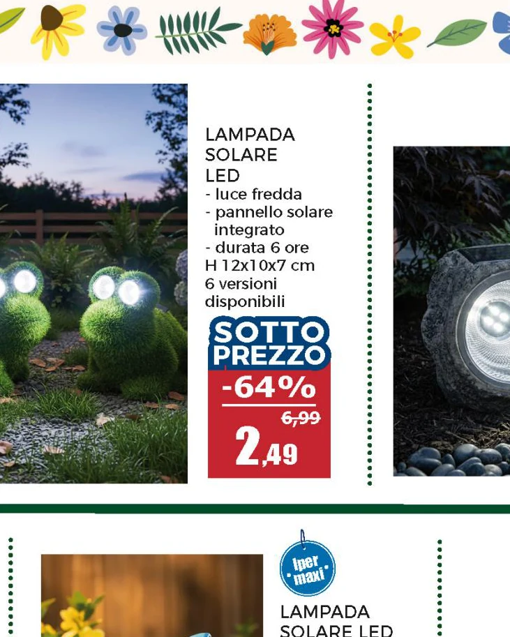 Lampada Solare Led da esterno Segnapasso Luce Naturale