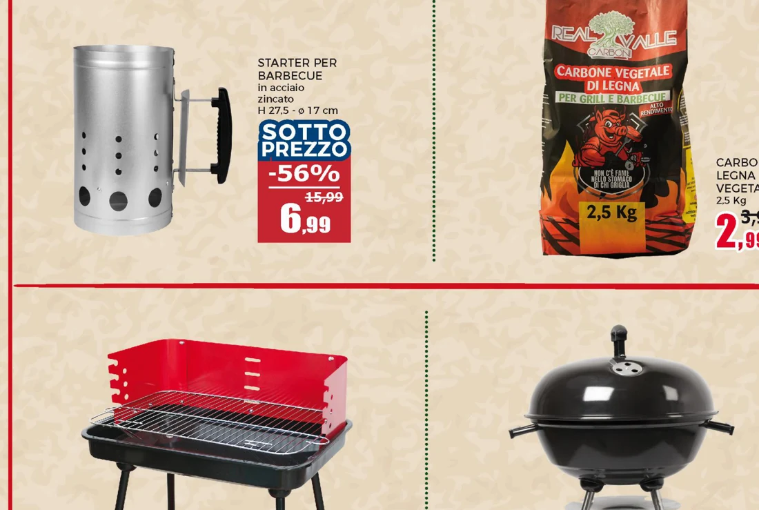 Starter per Barbecue in Acciaio Zincato h27,5 cm diametro 17 cm