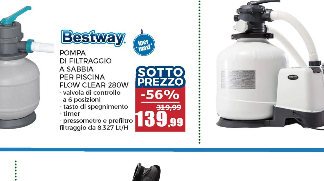 Pompa Filtro a Sabbia per Piscine Fuori Terra 8.327 L/h