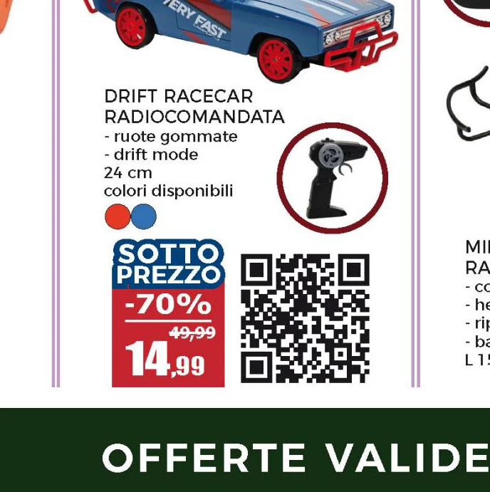 Auto Radiocomandata Drift Racecar 2.4GHz