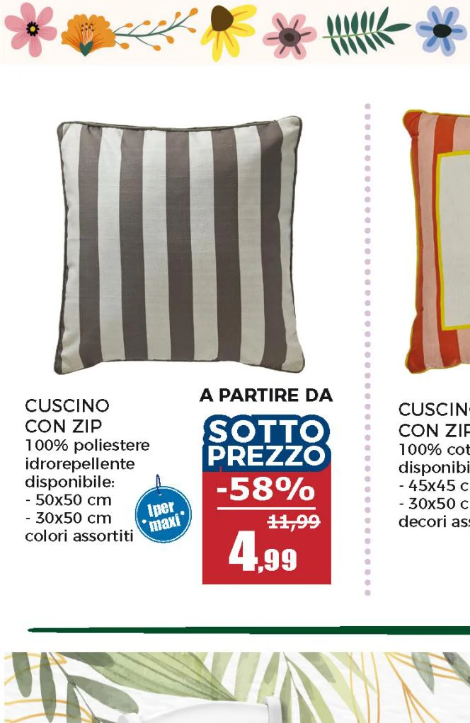 Tenda in Cotone a Fili Intrecciati h230x120 cm