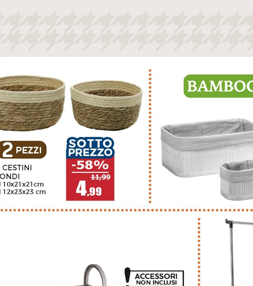 Tapparella Tenda in listelli bamboo Marrone Scuro con carrucola h250x120 cm