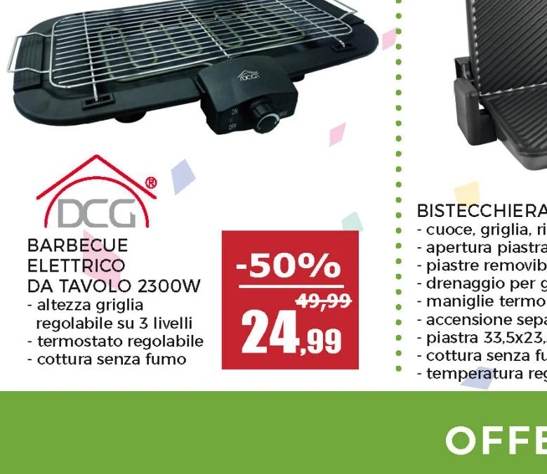 Barbecue Elettrico da Tavolo BQ2496N