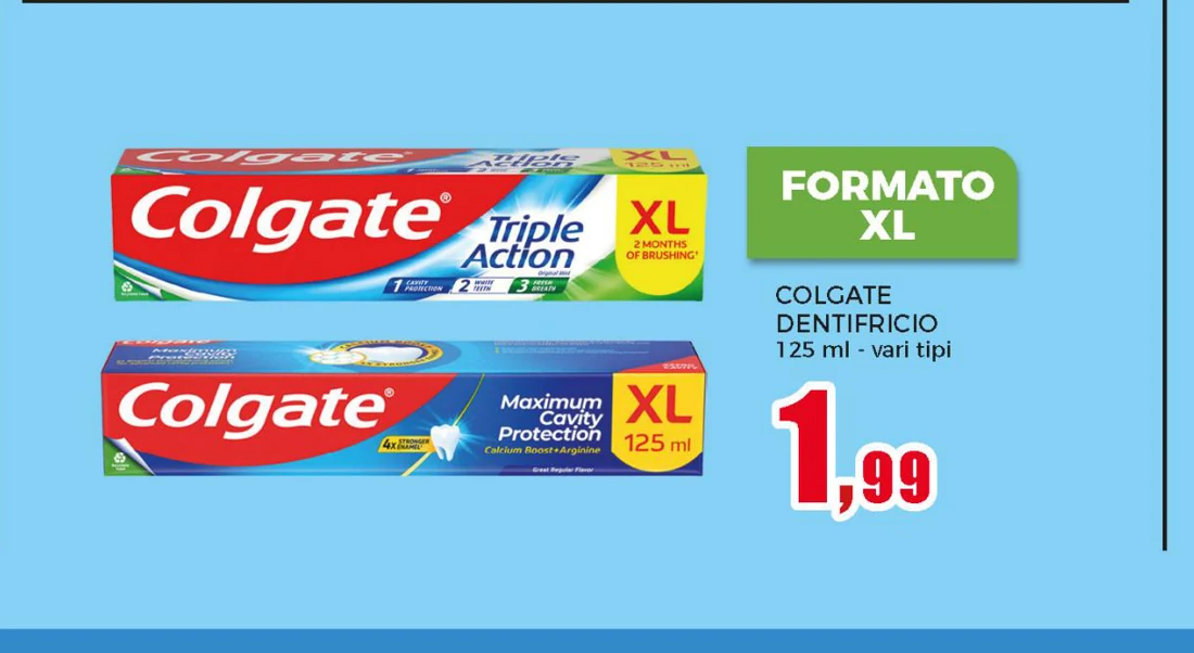 Dentifricio Triple Action e Maximum Cavity Protection