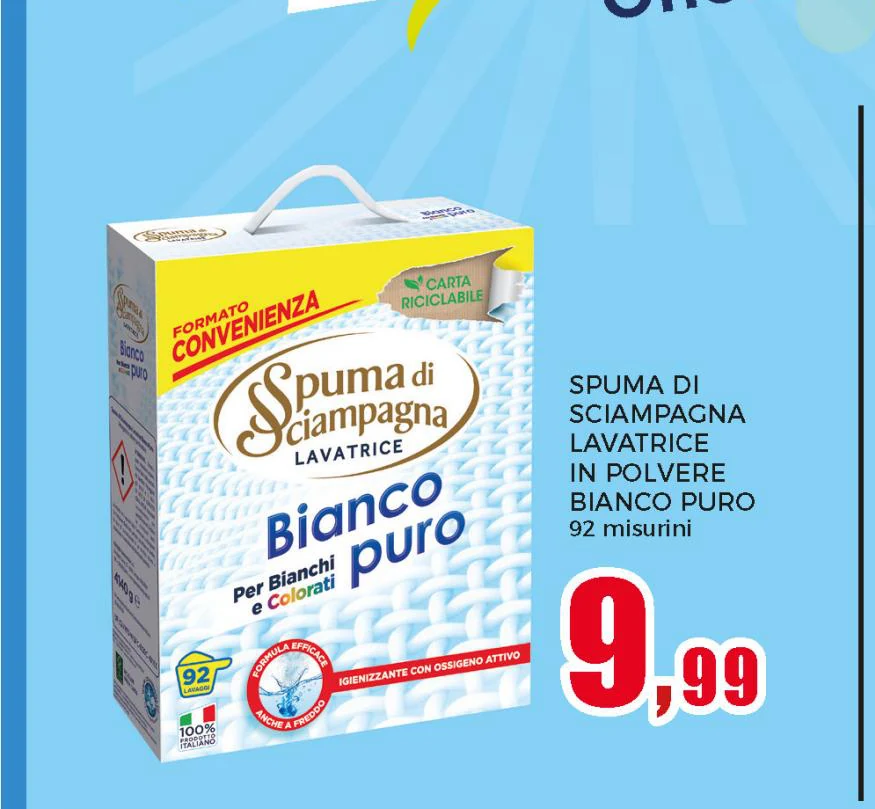 Detersivo lavatrice in polvere Bianco Puro
