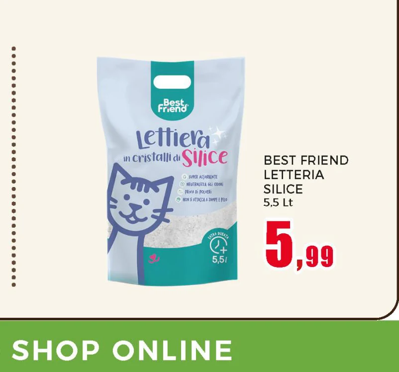 Lettiera Silice