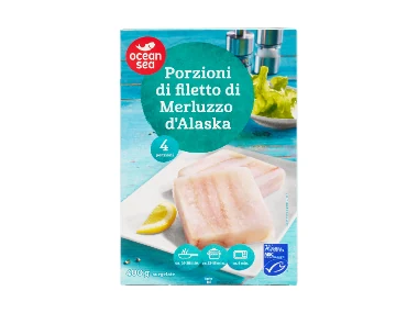Ocean Sea Porzioni di filetto di merluzzo d'Alaska