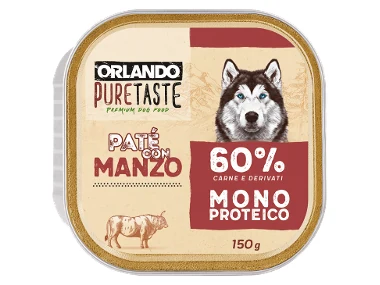 ORLANDO PURE TASTE Paté monoproteico per cani
