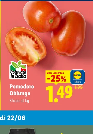 Pomodoro Oblungo sfuso