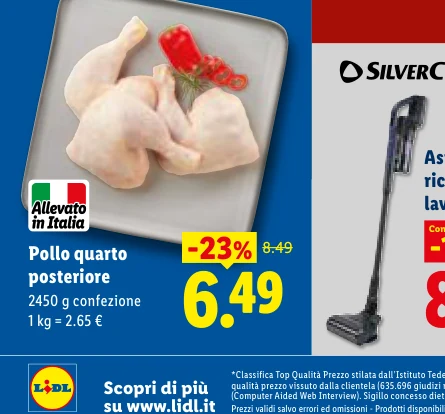 Pollo quarto posteriore