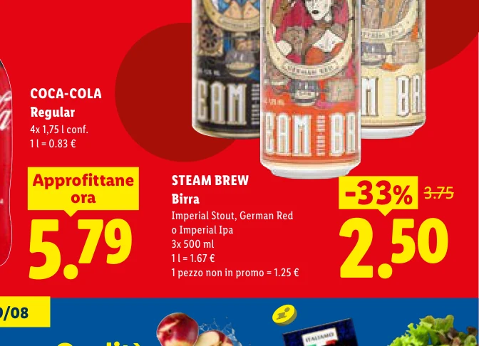 STEAM BREW Birra Imperial Stout, German Red