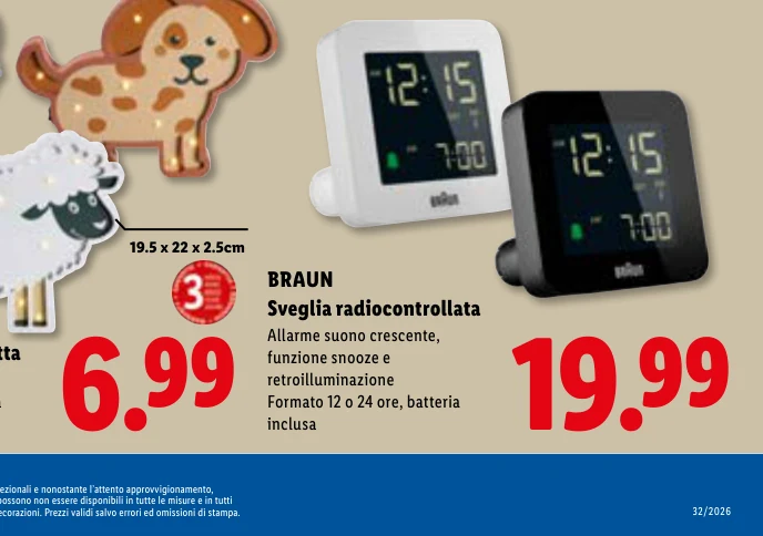 BRAUN Sveglia radiocontrollata