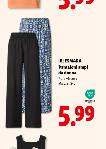 ESMARA Pantaloni ampi da donna