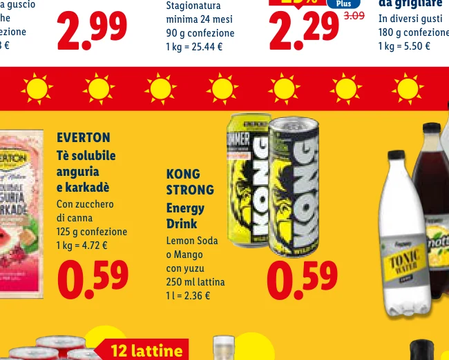 KONG STRONG Energy Drink Lemon Soda