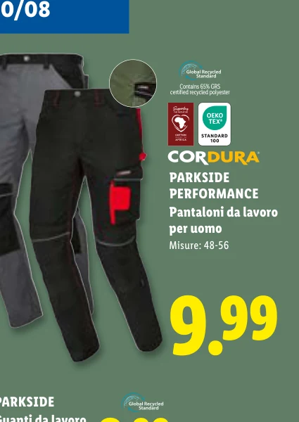 PARKSIDE PERFORMANCE Pantaloni da lavoro per uomo