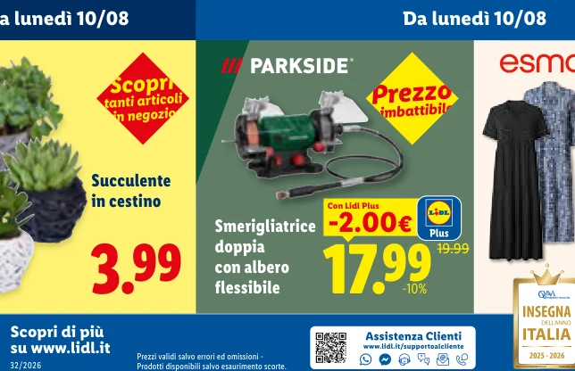 PARKSIDE Smerigliatrice doppia con albero flessibile