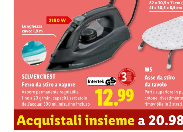 SILVERCREST Ferro da stiro a vapore