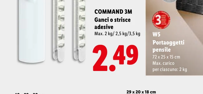 3M Ganci o strisce adesive - Command