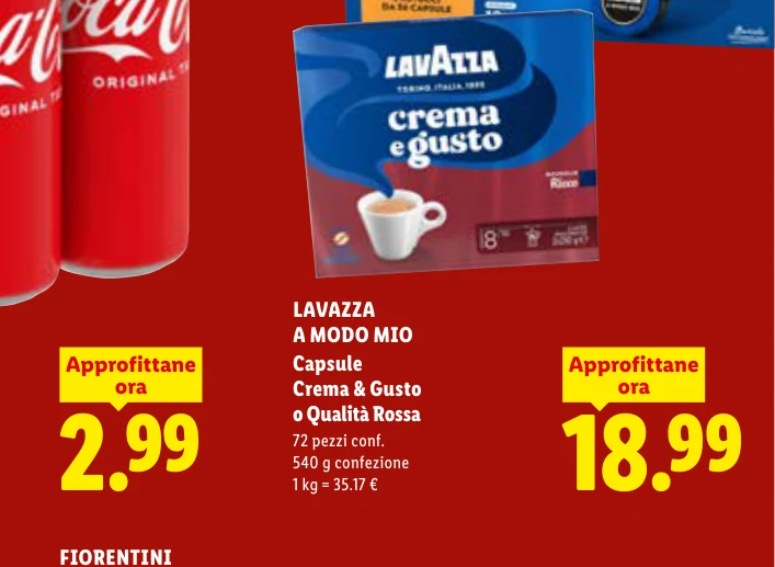 A MODO MIO Capsule Crema & Gusto o Qualità Rossa - Lavazza