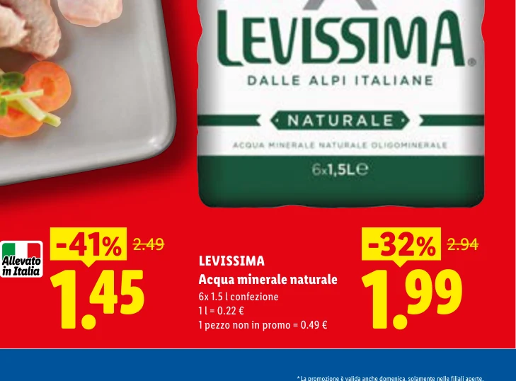 Acqua minerale naturale - Levissima