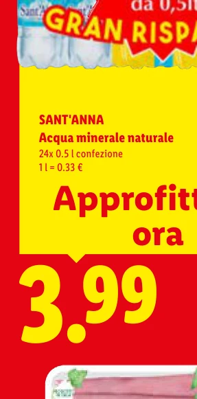 Acqua minerale naturale - Sant'Anna