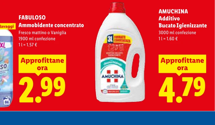 Additivo Bucato Igienizzante - Amuchina