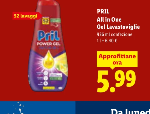 All in One Gel Lavastoviglie - Pril