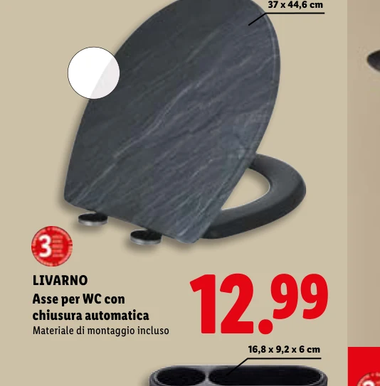 Asse per WC con chiusura automatica - Livarno