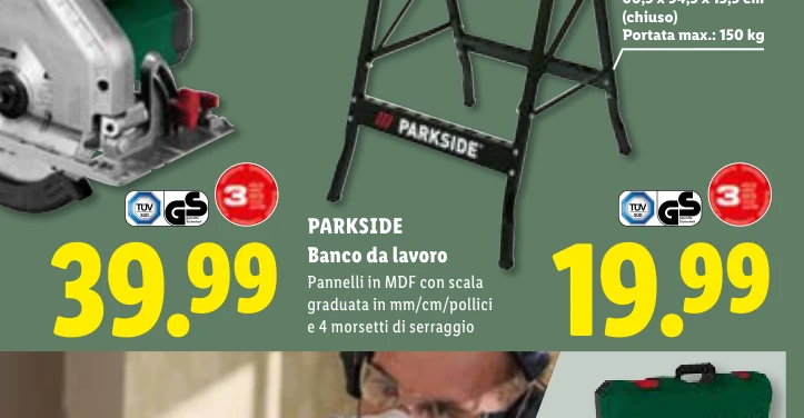 Banco da lavoro - Parkside