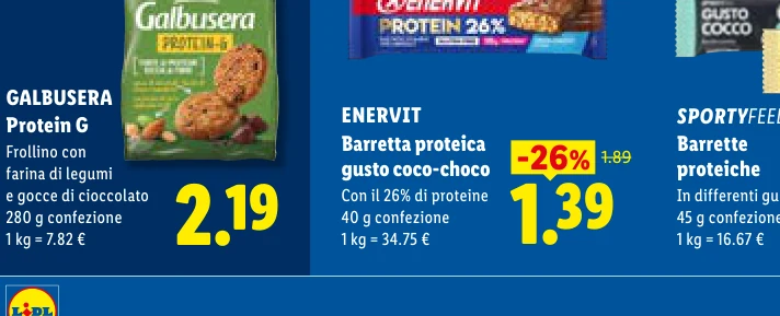Barretta proteica gusto coco-choco - Enervit