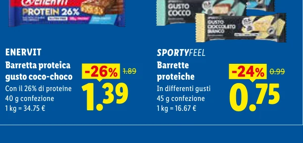 Barrette proteiche - Sportyfeel