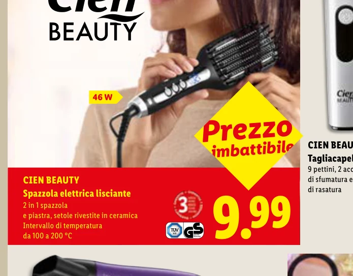 BEAUTY Spazzola elettrica lisciante - Cien