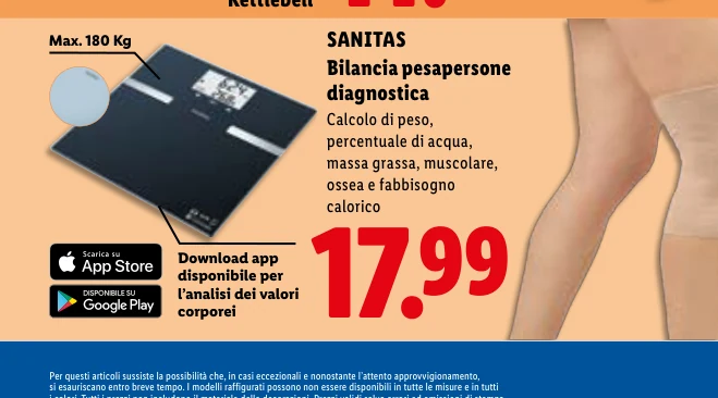 Bilancia pesapersone diagnostica - Sanitas