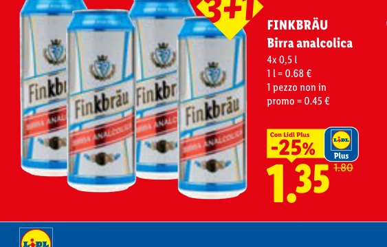 Birra analcolica - Finkbräu