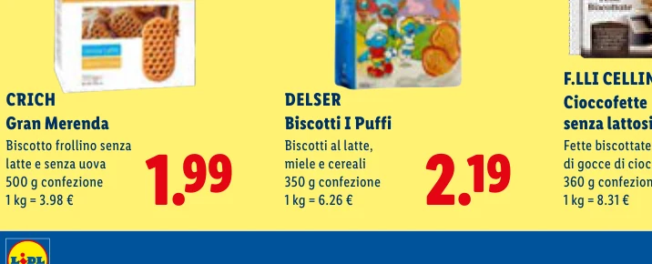 Biscotti I Puffi - Delser