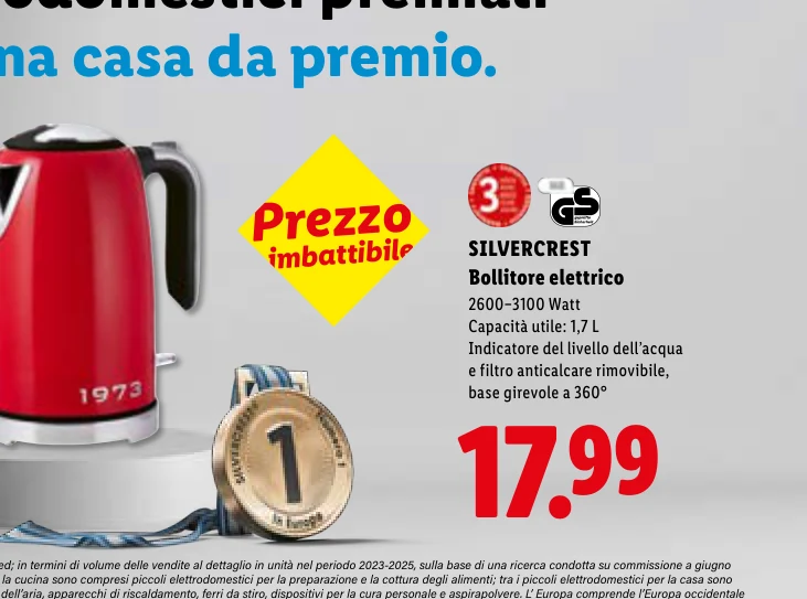 Bollitore elettrico - Silvercrest