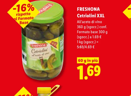Cetriolini XXL - Freshona