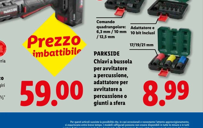 Chiavi a bussola per avvitatore a percussione, adattatore per avvitatore a - Parkside