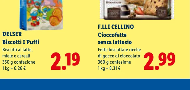 Cioccofette senza lattosio - F.Lli Cellino