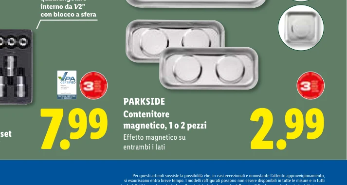 Contenitore magnetico, 1 o 2 pezzi - Parkside