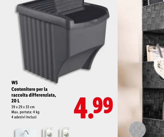 Contenitore per la raccolta differenziata, 20 - W5