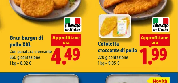 Cotoletta croccante di pollo