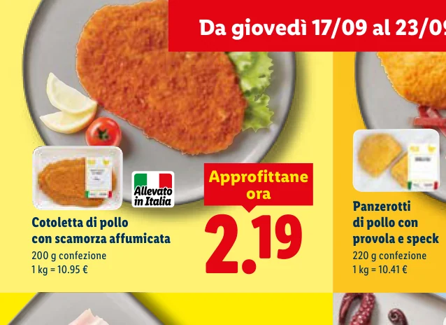 Cotoletta di pollo con scamorza affumicata