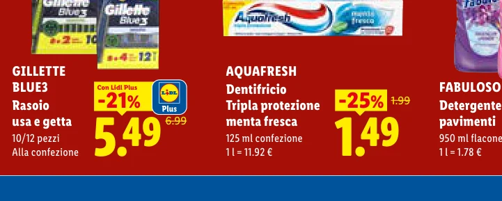 Dentifricio Tripla protezione menta fresca - Aquafresh