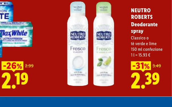 Deodorante spray - Neutro Roberts